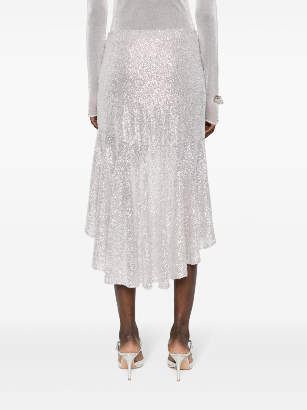 تنورة إيرو فضية