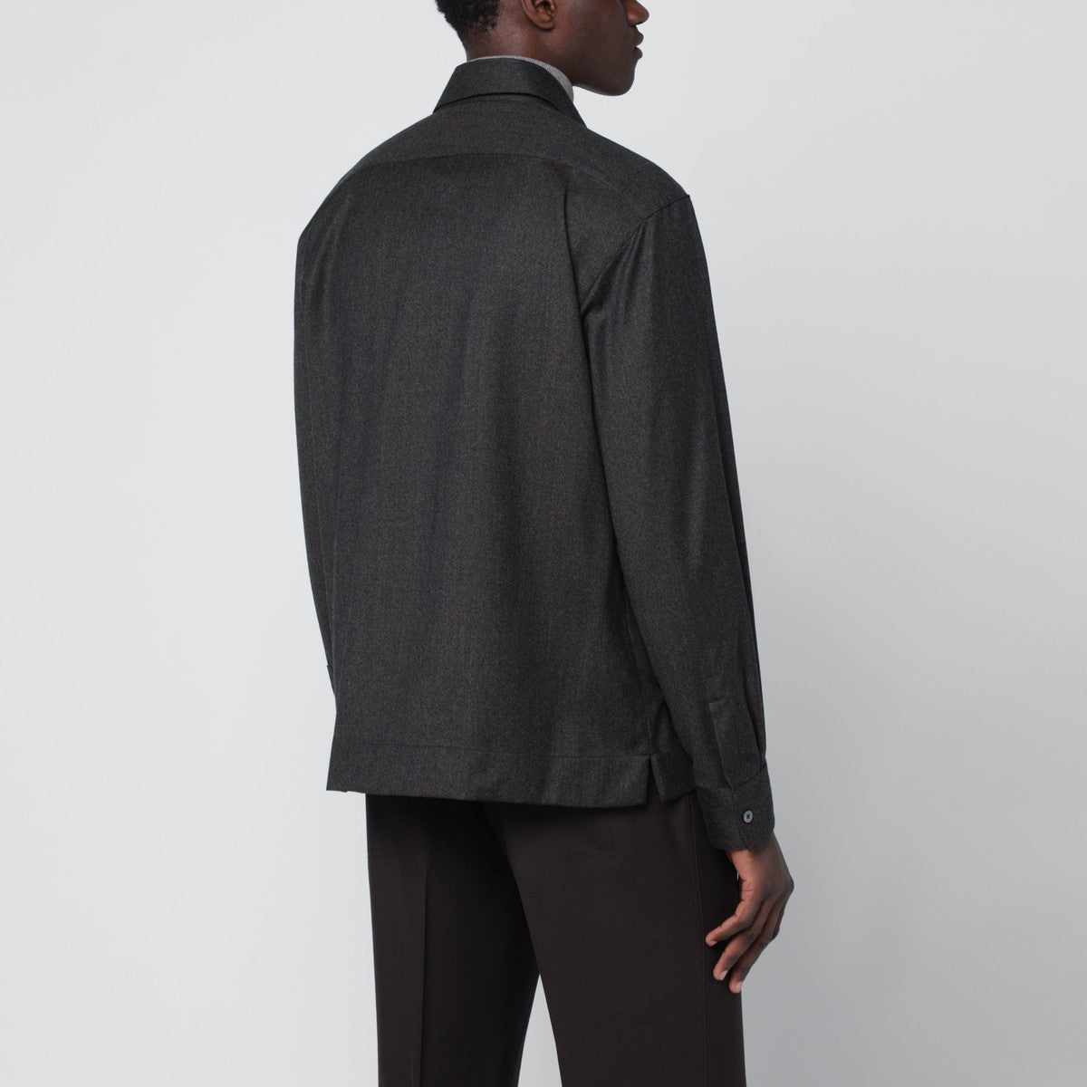 XACUS Grey wool shirt