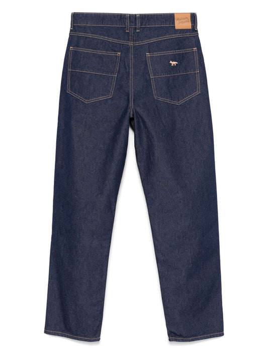 Maison Kitsuné Maison Kitsune Mid-Rise Straight Pants
