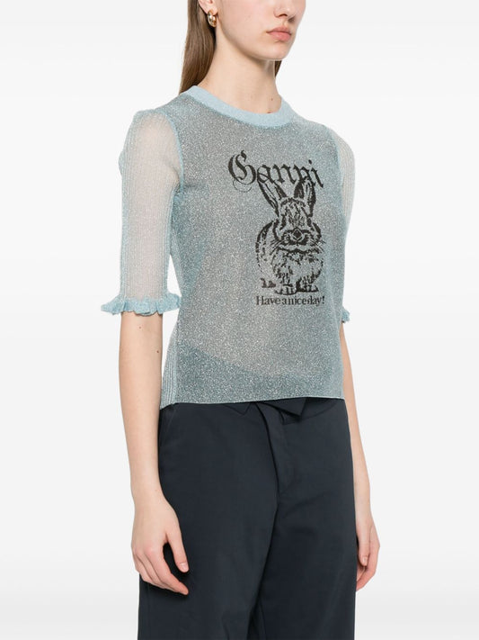 بلوزة غاني مزينة بتفاصيل الأرنب