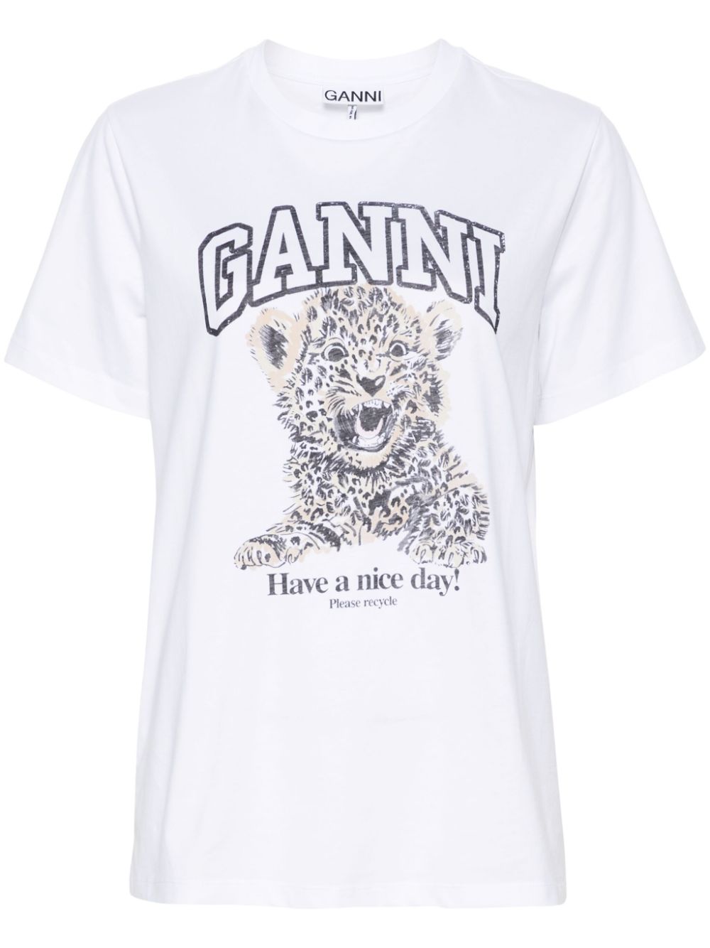 تيشيرتات وقمصان بولو GANNI بيضاء
