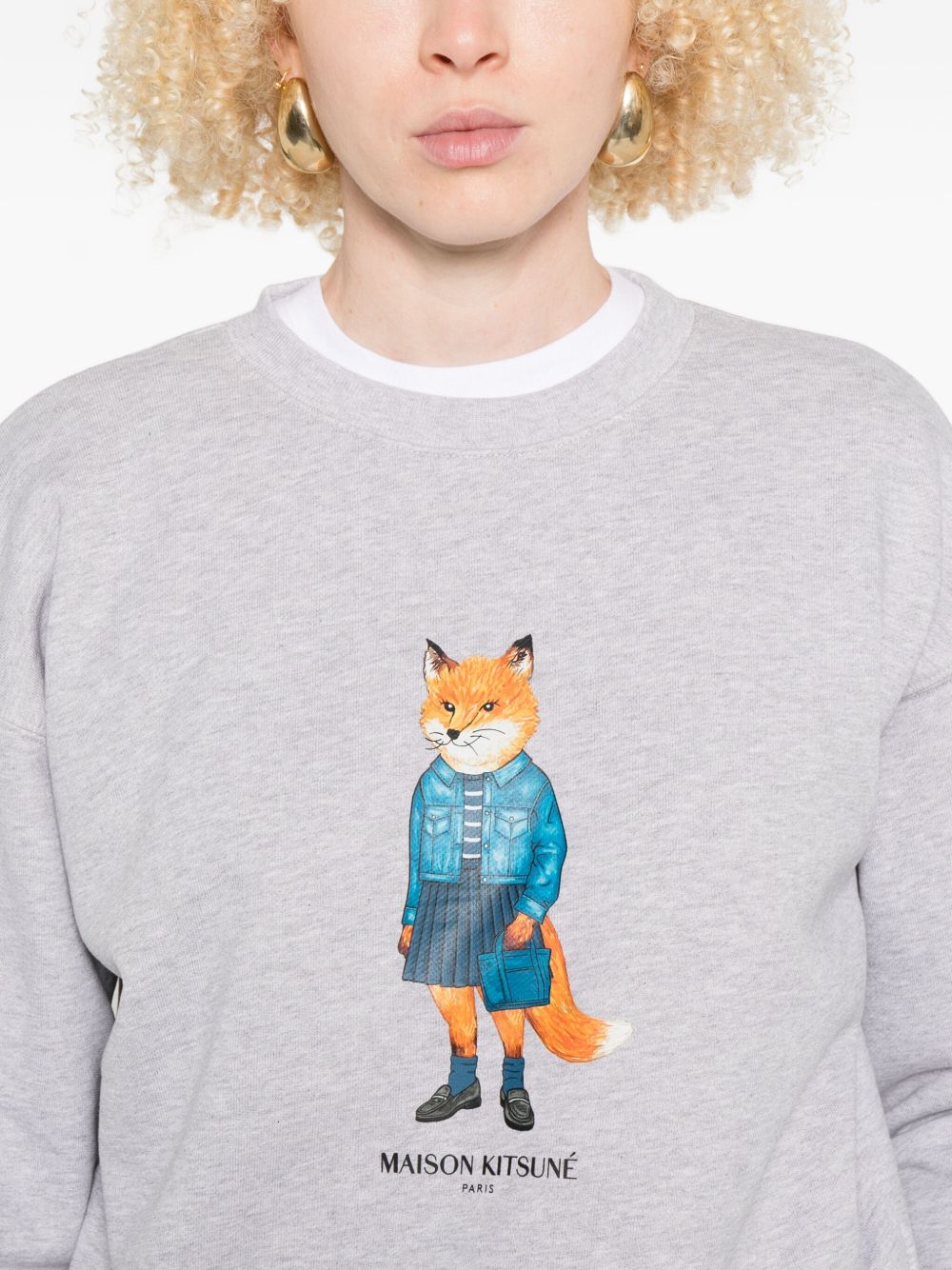 Maison Kitsuné Dressed Fox print sweatshirt