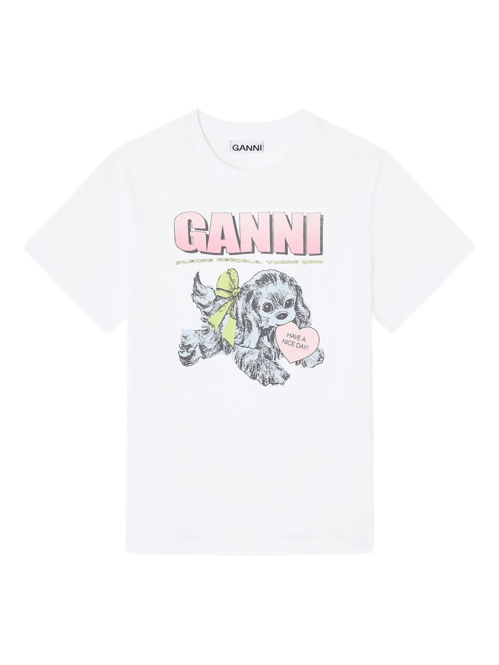 تيشيرتات وقمصان بولو GANNI بيضاء
