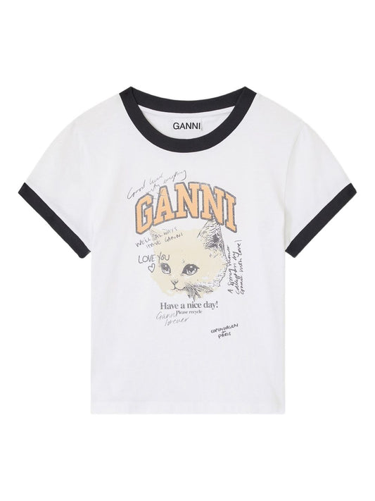 تيشيرتات وقمصان بولو GANNI بيضاء