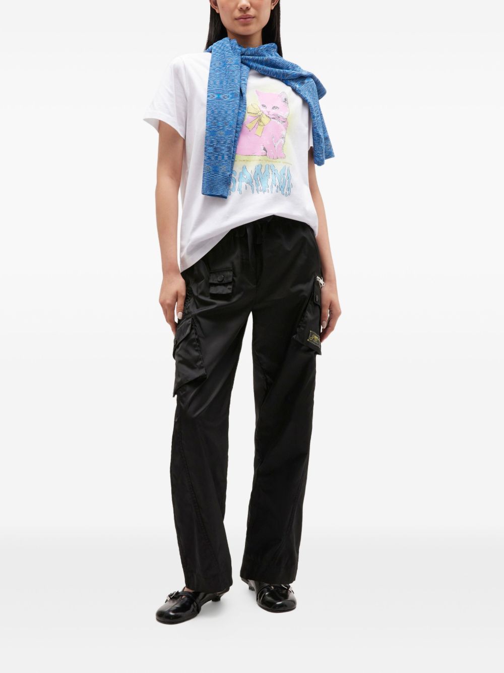 تيشيرتات وقمصان بولو GANNI بيضاء