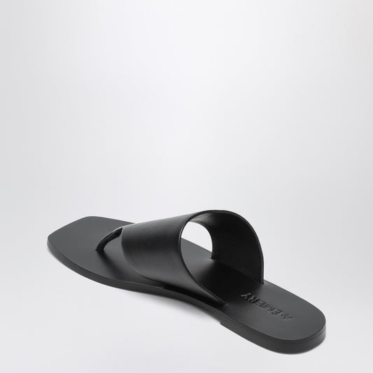 A.EMERY The Paton Sandals black in leather