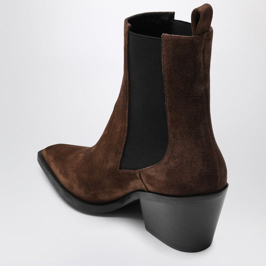 A.EMERY The Leo ankle boots in cognac suede