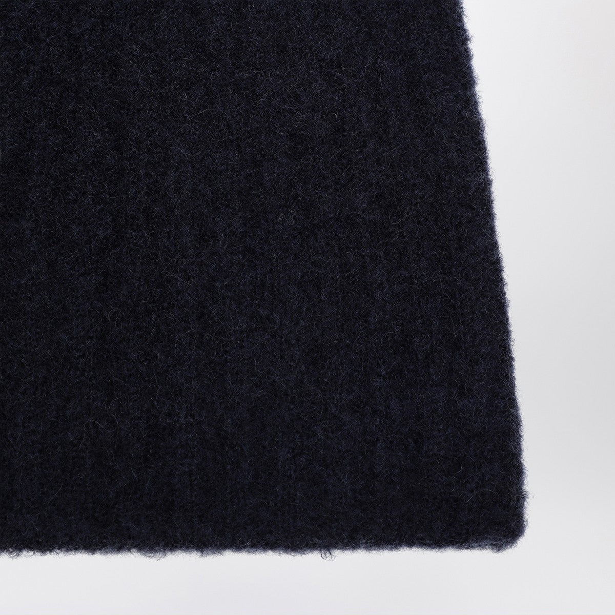 Roberto Collina Cashmere ribbed navy hat
