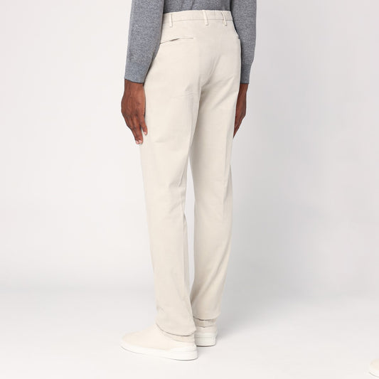 Santaniello Light beige cotton trousers
