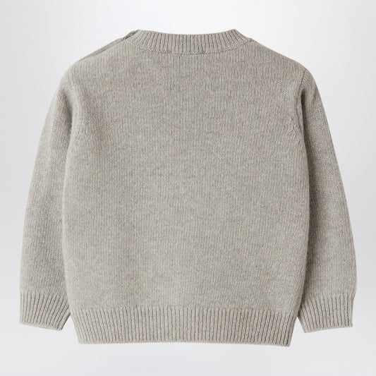 Il Gufo Grey mélange wool jumper