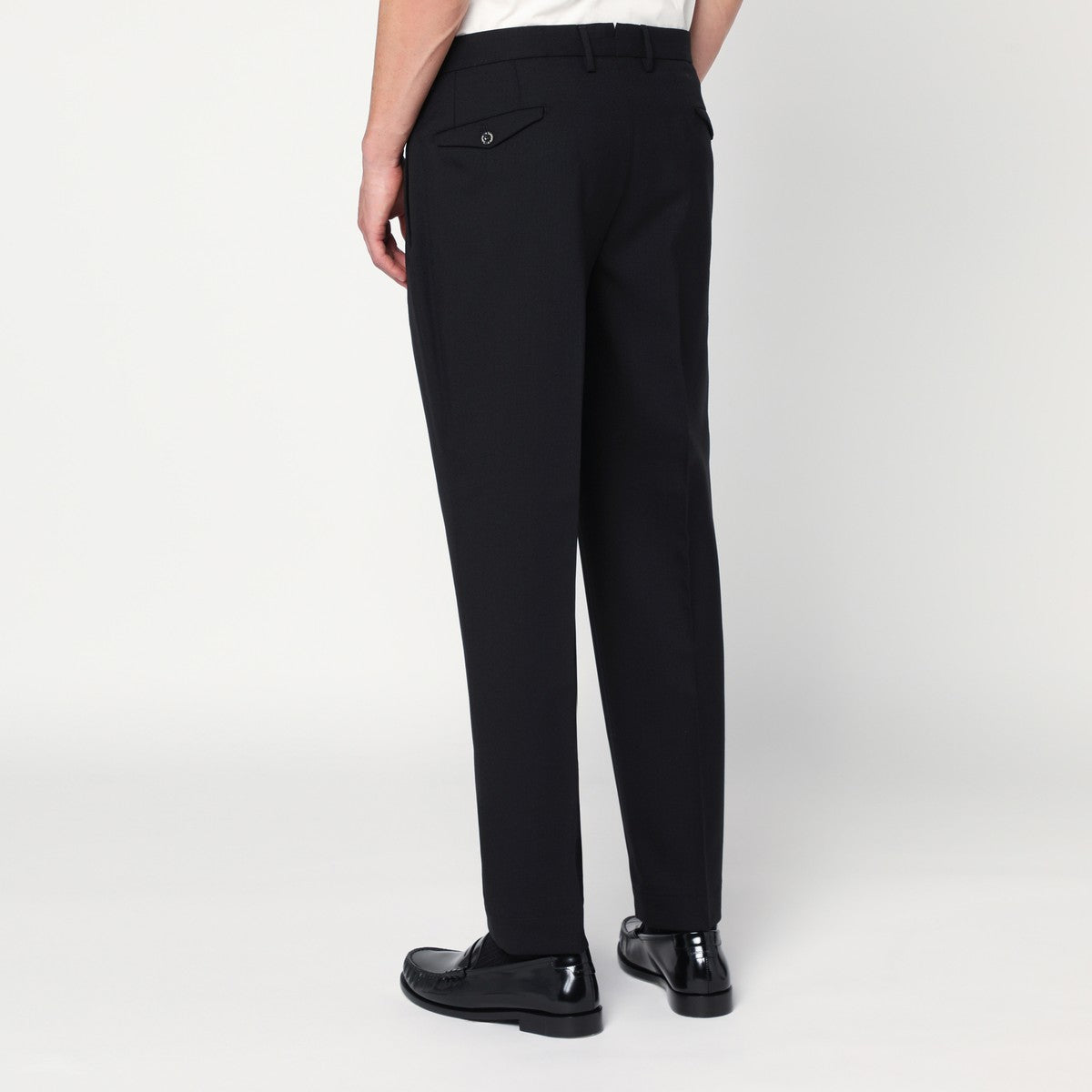 Santaniello Black wool pants