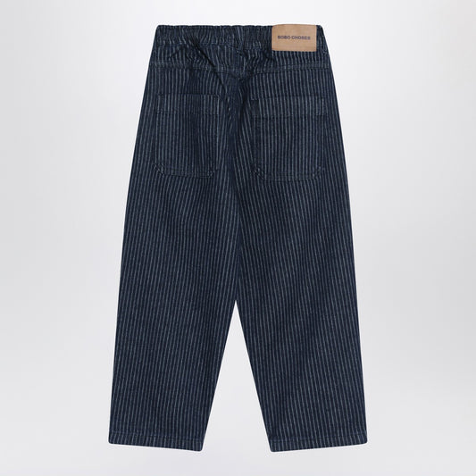Bobo Choses Navy blue striped jeans