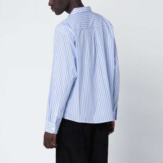 Brain Dead Light blue striped shirt with painted patch