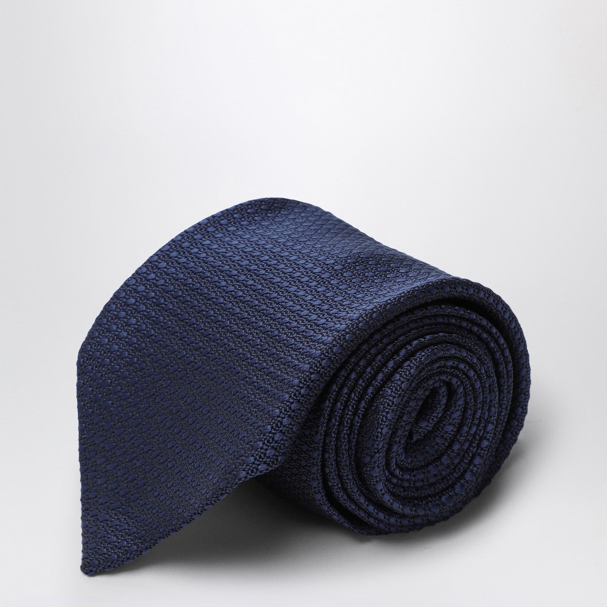 Destin Blue silk polka dot tie