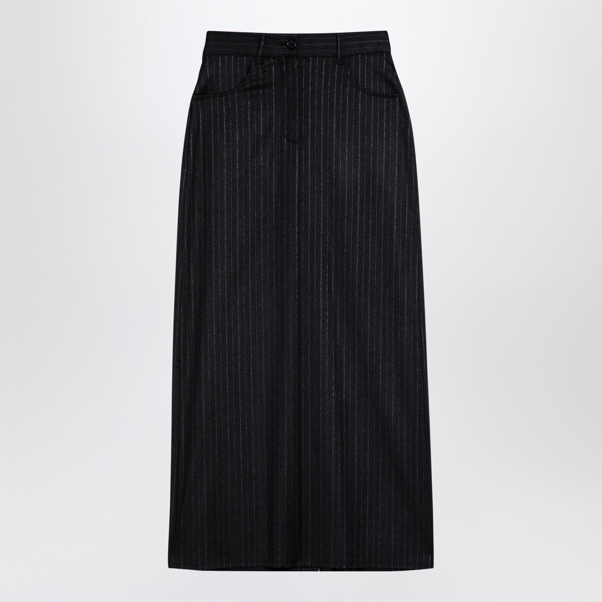 DEPARTMENT 5 Grey pinstripe wool-blend skirt