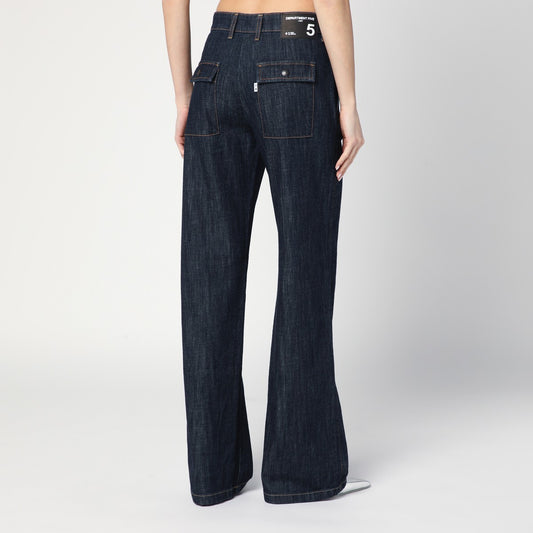 DEPARTMENT 5 Straight-leg Mouning dark blue jeans