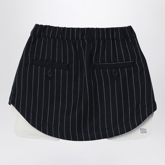 Douuod Navy blue pinstripe Grace skirt