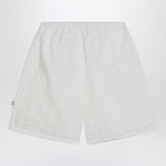 Douuod White cotton shorts