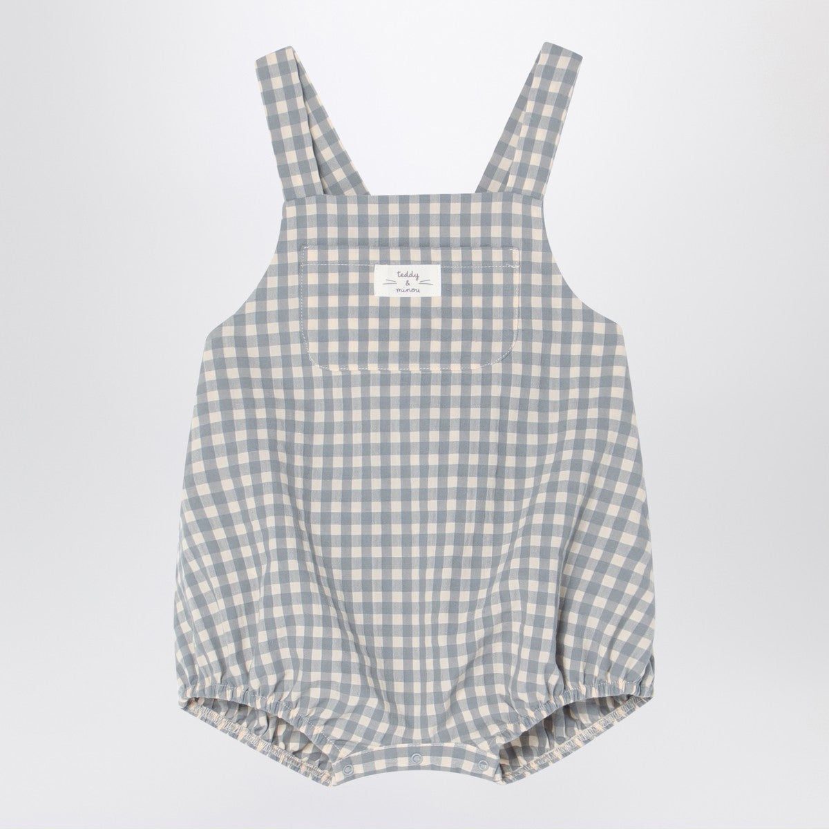 Teddy & Minou Checked overall with t-shirt