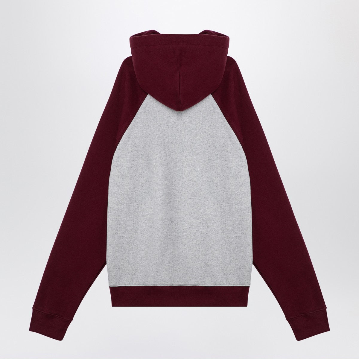 Brain Dead Light grey/burgundy hoodie