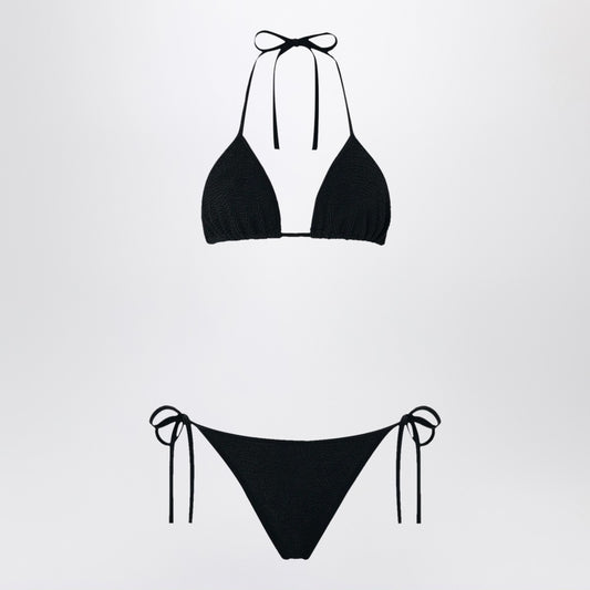 Hunza G. Hunza G Gina triangle bikini set in black
