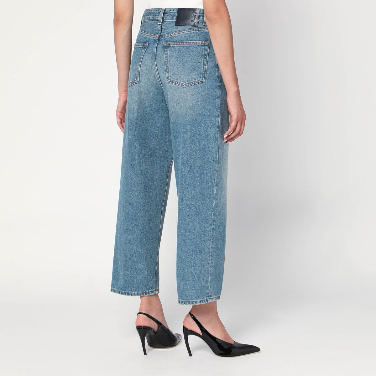 HAIKURE Light blue washed effect jeans