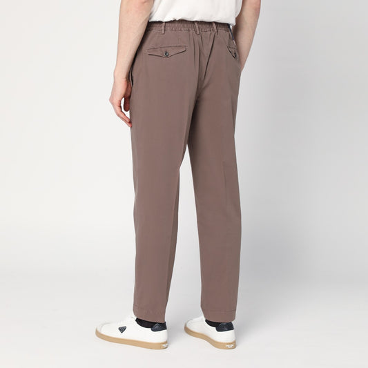 Santaniello Dove grey cotton trousers