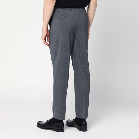 Santaniello Anthracite grey wool blend trousers