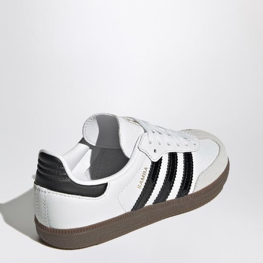 adidas Originals Samba white/black sneakers with elastic laces