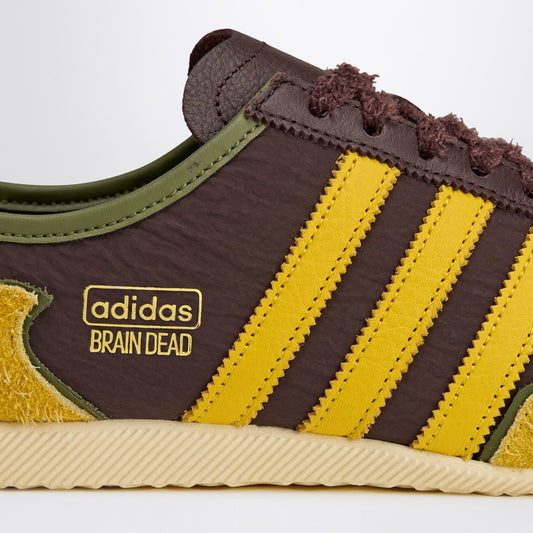 حذاء أديداس × برين ديد سنيكر يابان لو، لون بني ظليل/أصفر ضبابي/أبيض ناصع