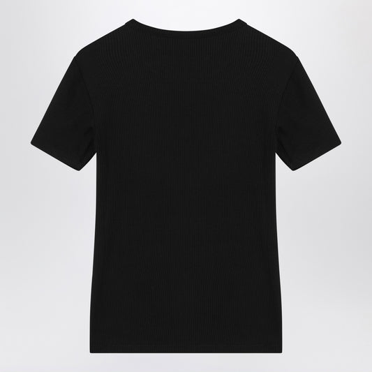 Calvin Klein Black ribbed T-shirt