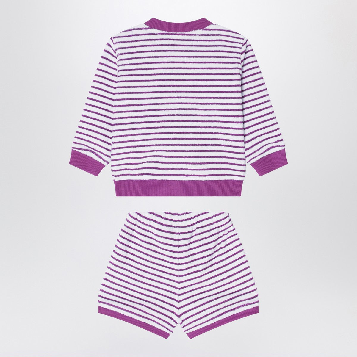 K-Way Sponge outfit white/purple striped