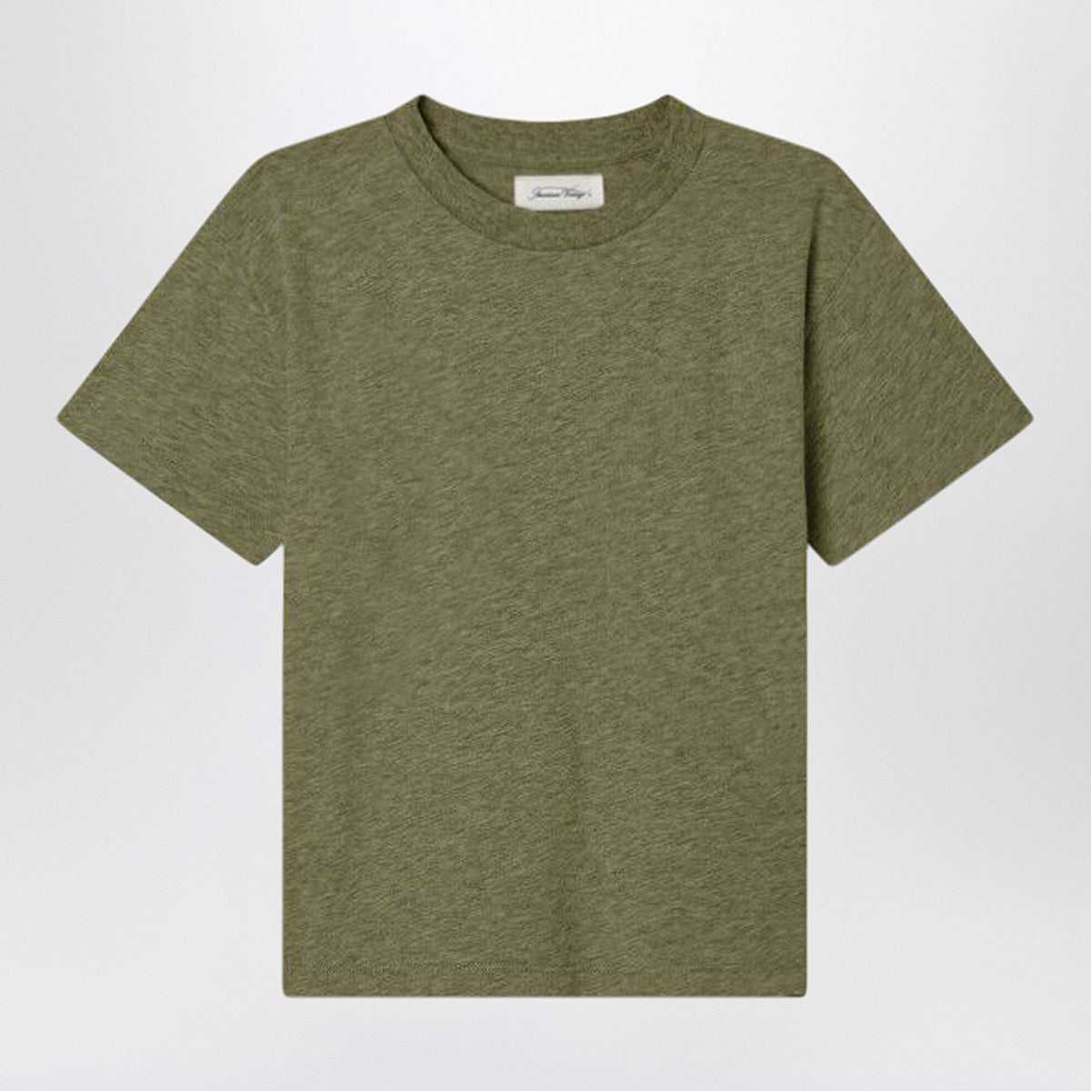 American Vintage Khaki cotton Gamipy T-shirt