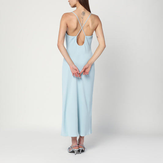 Calvin Klein Light blue slip dress in crêpe