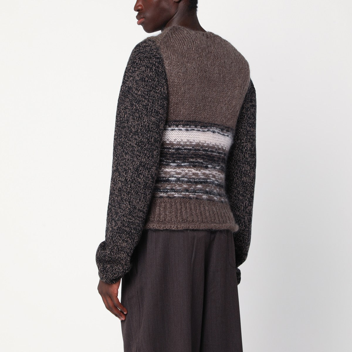 Our Legacy Brown mohair and wool waistcoat