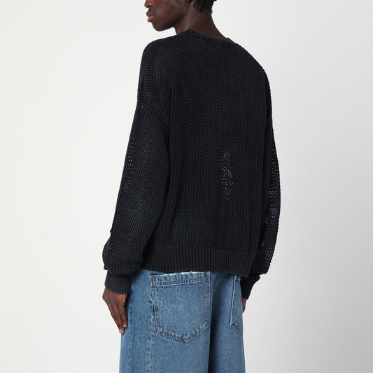 Represent Black cotton sweater