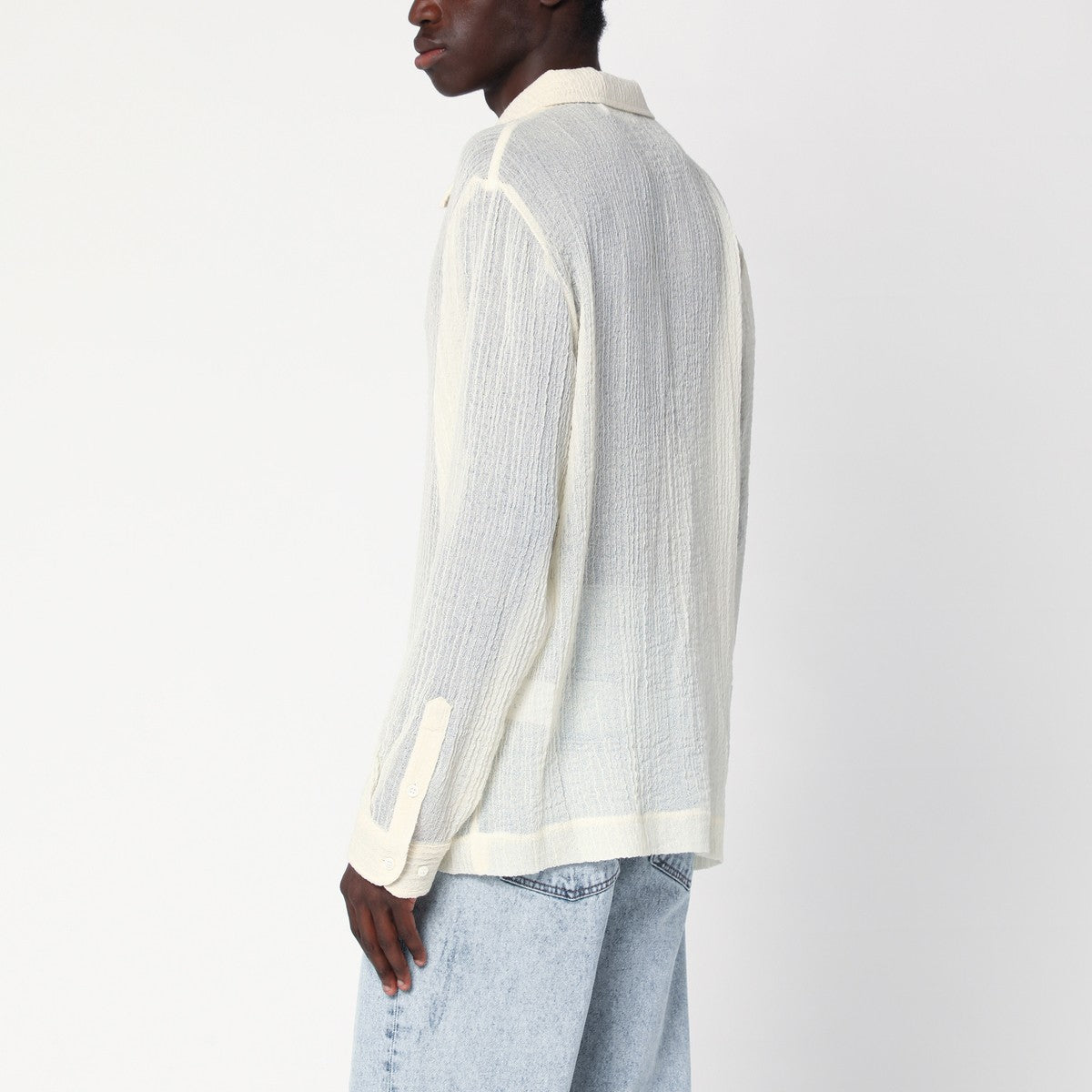 Séfr Ivory Jagou shirt in wool