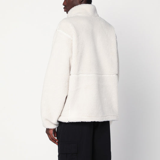 The North Face White zip-up fleece