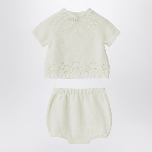 Il Gufo White milk set in organic cotton