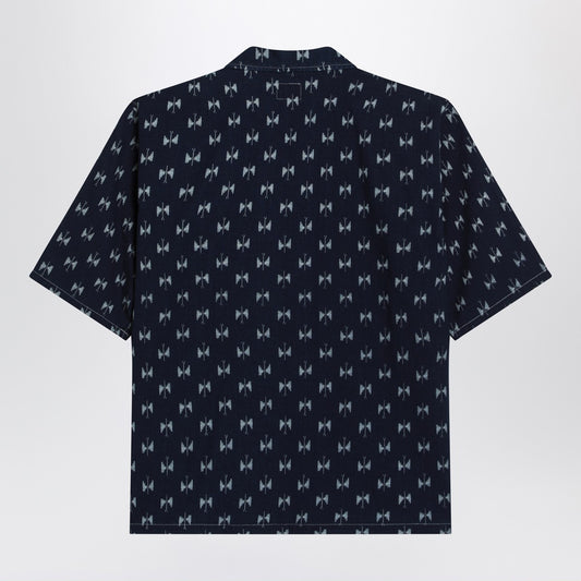 Needles Blue denim shirt with bow ties