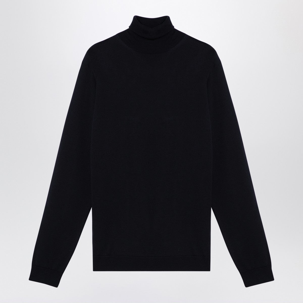 Roberto Collina Navy merino wool turtleneck sweater