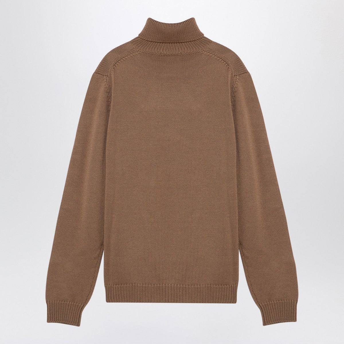 Roberto Collina Camel merino wool turtleneck pullover