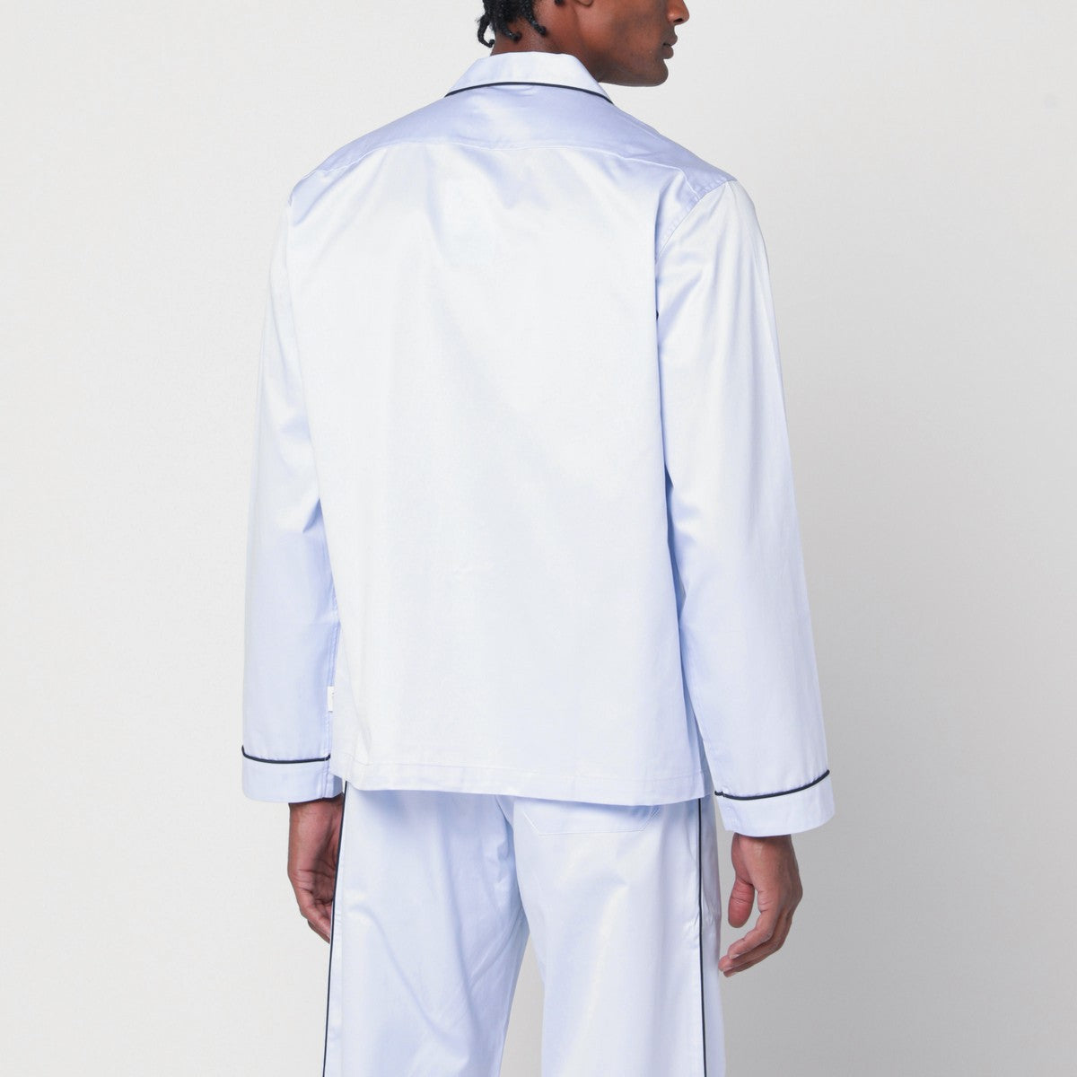 Tekla Light blue pyjama shirt