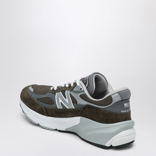 New Balance Low Made in USA 990v6 olive green trainer