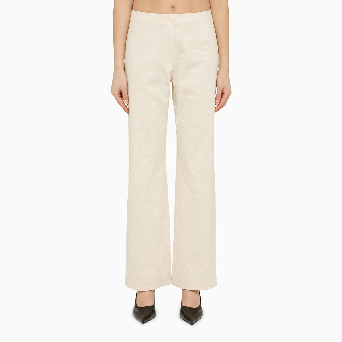 Our Legacy Regular white cotton trousers