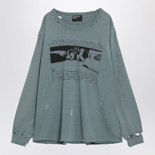 Enfants Riches Déprimés Boy in Chains blue vintage-effect T-shirt