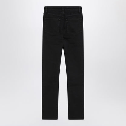 Frame Black straight-leg jeans The Pencil
