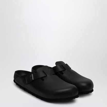 Birkenstock Boston slipper black in smooth leather