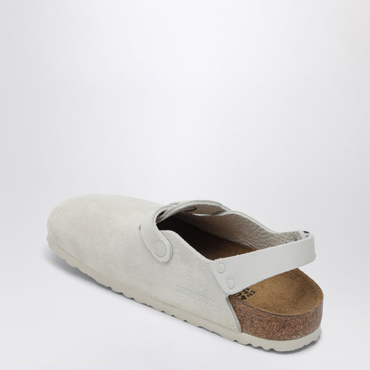 Birkenstock Antique White suede Tokyo loafers