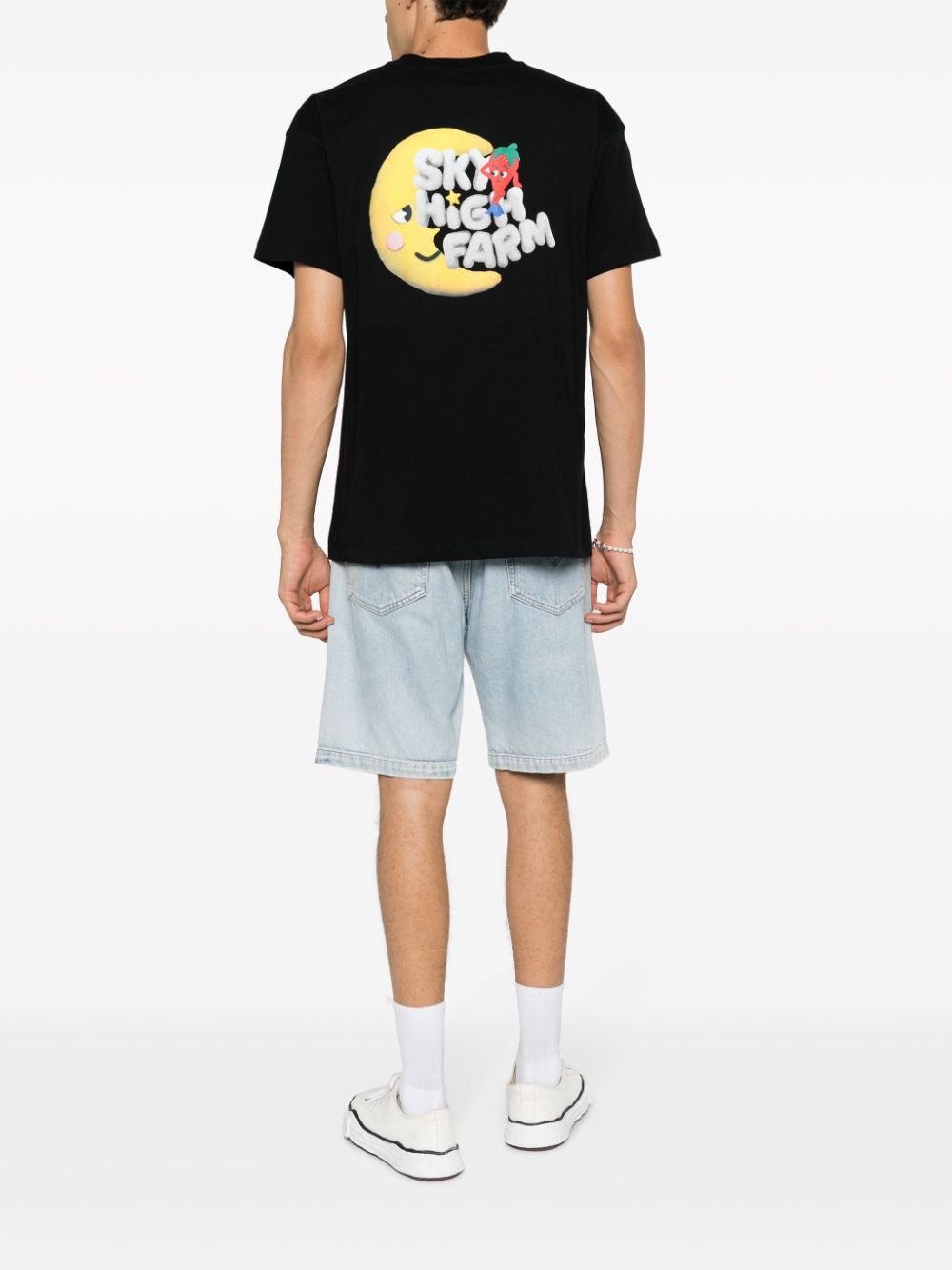 تيشيرتات وبولو SKY HIGH FARM WORKWEAR باللون الأسود
